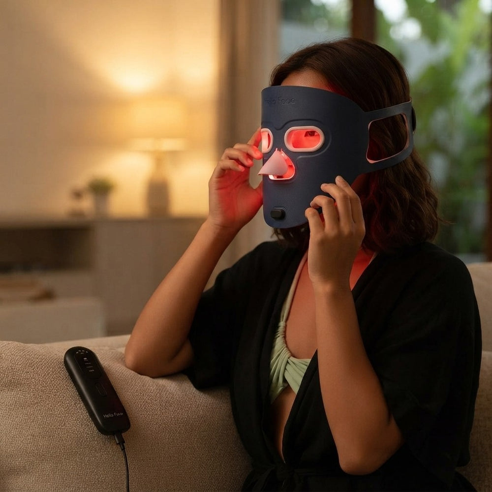 Hello Face Wireless Red Light Therapy Facial Mask